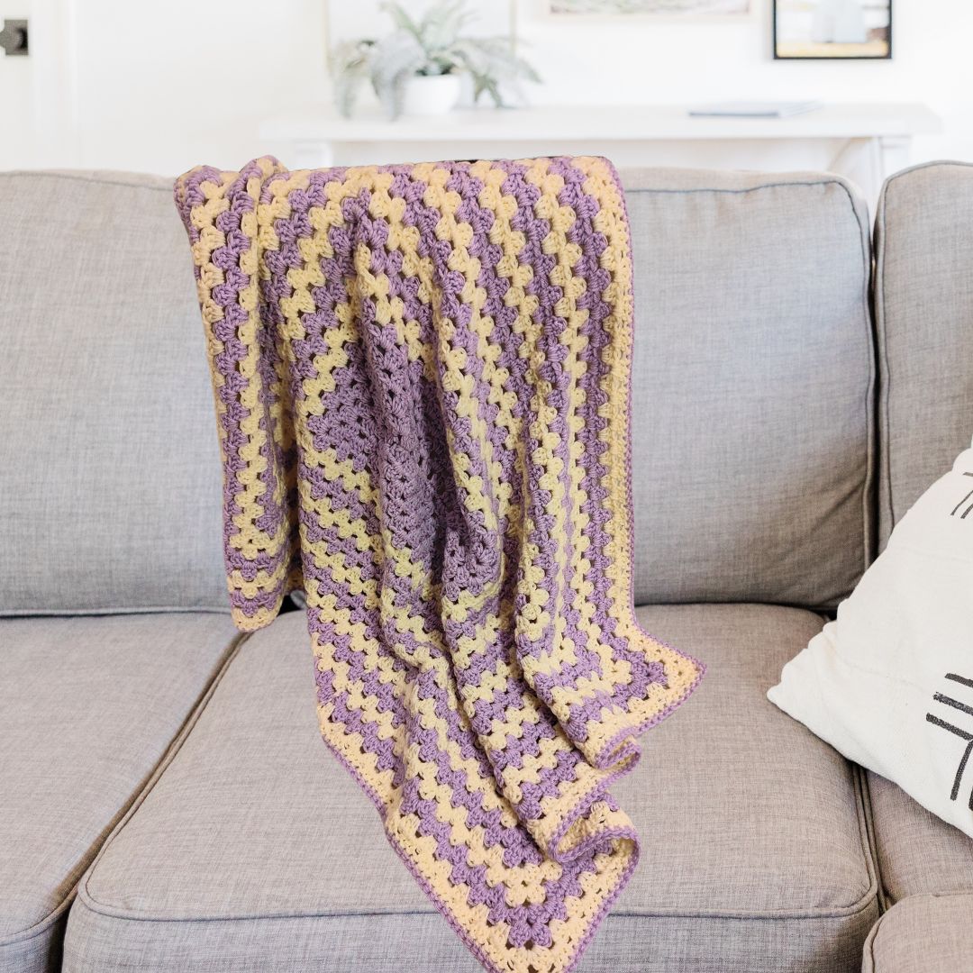 The Lavender Dreams Crochet Baby Blanket