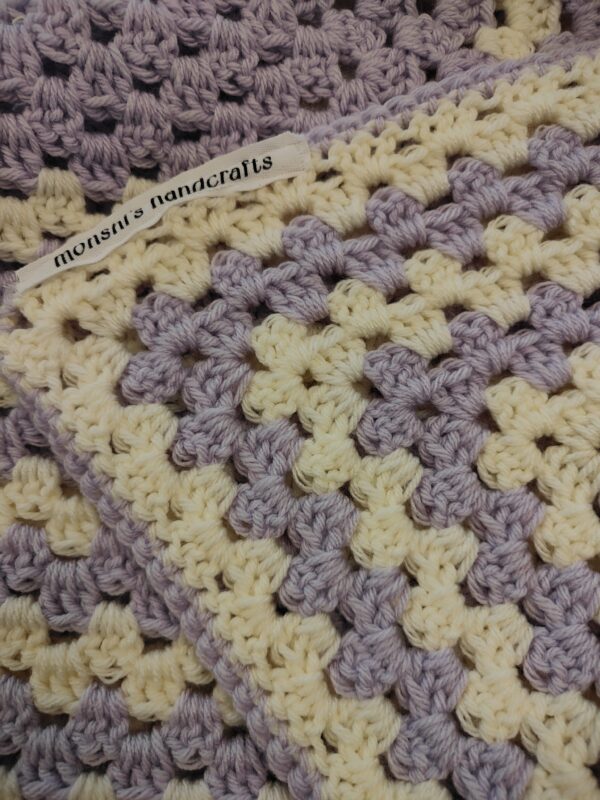 The Lavender Dreams Crochet Baby Blanket - Image 3