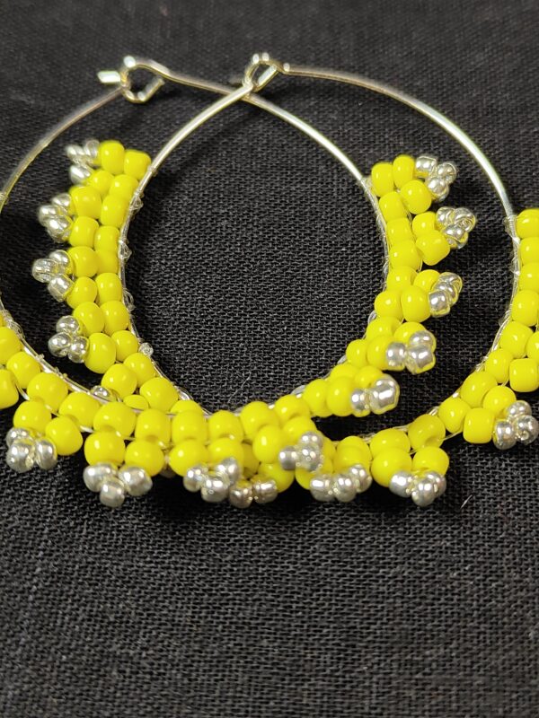 Hoops - Coloured With Silver